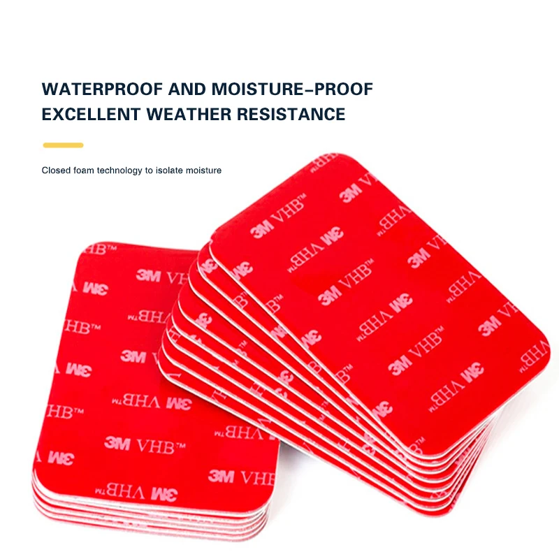 Лидер продаж, 5 шт., 3 м, двусторонняя клейкая лента VHB, водонепроницаемая пенопластовая лента, круглая, квадратная, для прочной двухсторонней ленты автомобиля