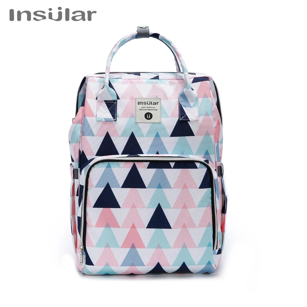 Insular Maternity Nappy Bag Waterproof Mummy Bag Large Travel Backpack Capacity Baby Bag Nursing Bag for Baby Care Hand Bag