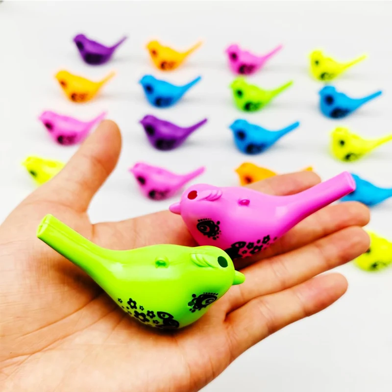 24PCS Funny Bird Water Whistle For Kids Plastic Party Favors Prizes Pinata Stuffer Gifts Cool Stuff Small Mini Bulk Toys