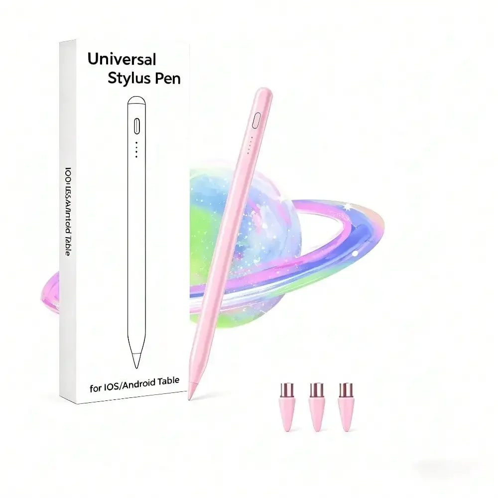 Universal iPad Stylus Pen, Magnetic Wireless Charging with Palm Rejection & Tilt Sensitivity, Compatible with 2018-2025 iPad Pro/Air/Mini, Replacement for Apple Pencil 2nd Generation