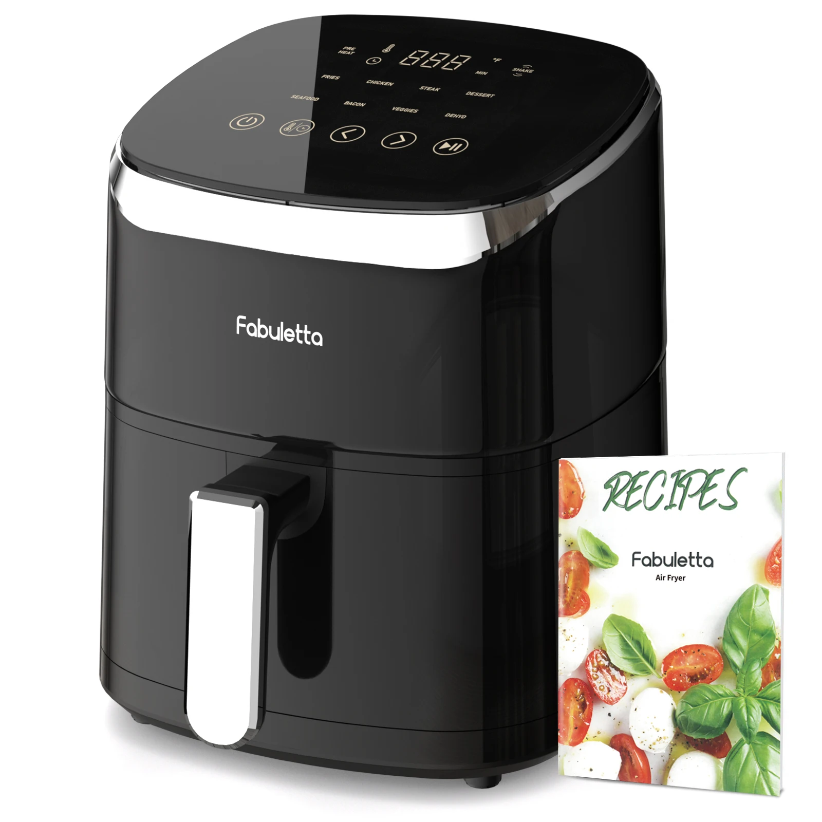 Air Fryer, Fabuletta 4L Air Fryer Air Fryers With 9 Cooking Functions , Shake Reminder, Powerful 1550W Electric Hot Air Fryer