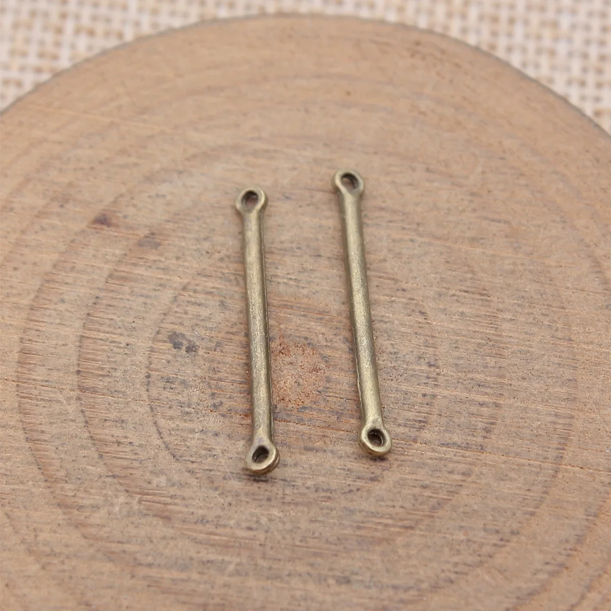 40pcs 2x24mm 6 Colors Connector Pendant Charms DIY Hand Crafts Findings