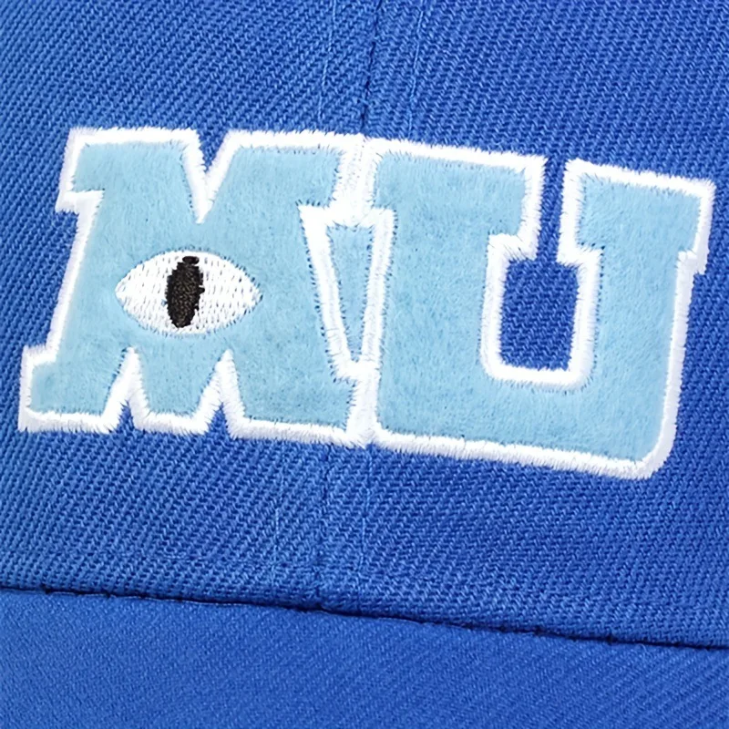 Baseball Cap Monsters University Monsters Inc Sullivan Bigeye School Badge MU Monocular Casual Cap