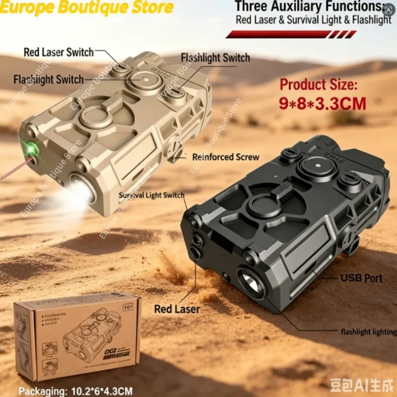 

20mm Rail Mount Infrared Flashlight Multi Function Universal Battery Box Accessory For Hunting Night Vision