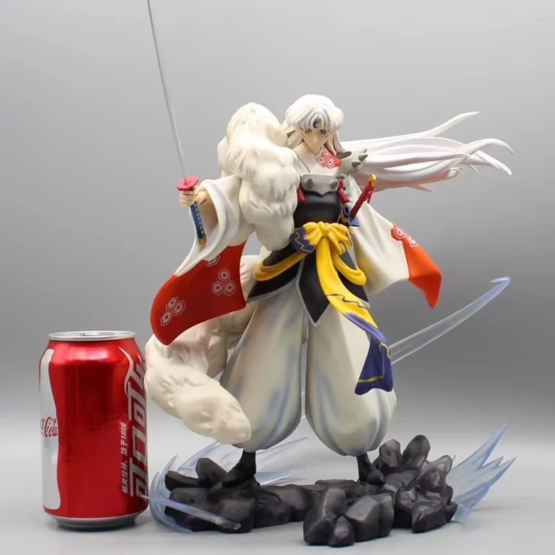 36cm Inuyasha Sesshoumaru Anime Figuren Gk Action Figure Pvc Statue Figurine Modell Sammlung Puppe Dekoration Ornamente Spielzeug Geschenk