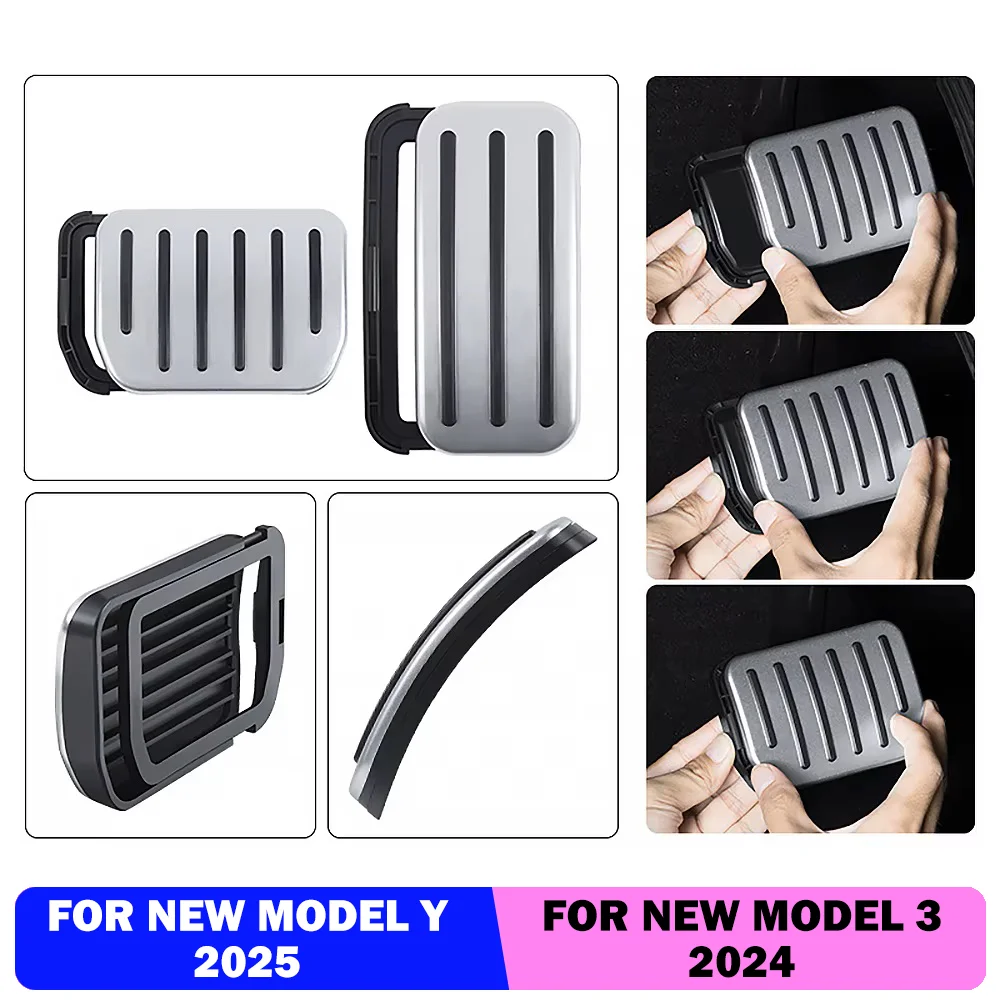 

For Tesla Model Y Launch 2025-2020 Model 3 Highland 2017-2024 Accelerator Brake Pedal Anti Slip Foot Rest Cover