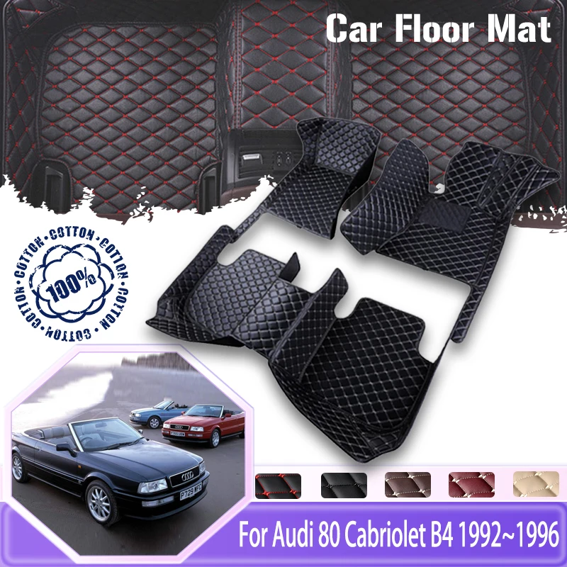 

Car Mats Floor For Audi 80 Cabriolet B4 1992 1993 1994 1995 1996 Dirt-resistant Carpets Car Floor Matt Car Accessories Interior