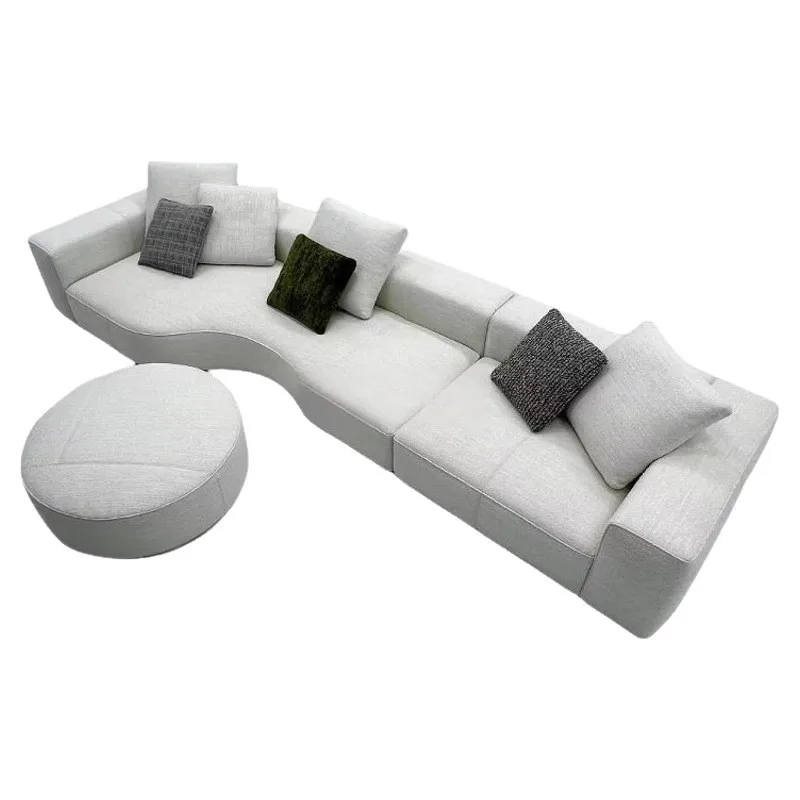 

Italian, minimalist, sofa, special-shaped, villa, living room, furniture, fabric, furniture