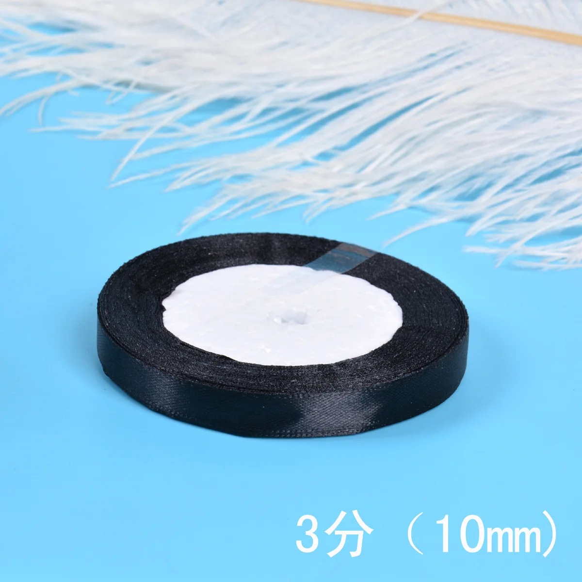 6-10-12-15-20-25-30-40-50-80 mm schwarze Satinbänder Weihnachten Hochzeit Geburtstag Party Geschenkverpackung Seidenbänder DIY Zubehör Schleife – Detail 7