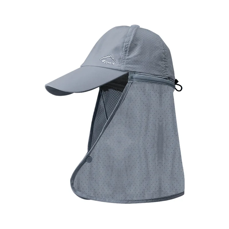 Summer sun protection sun hat for men mountaineering and fishing quick-drying fisherman hat outdoor with shawl baseball hat image 4