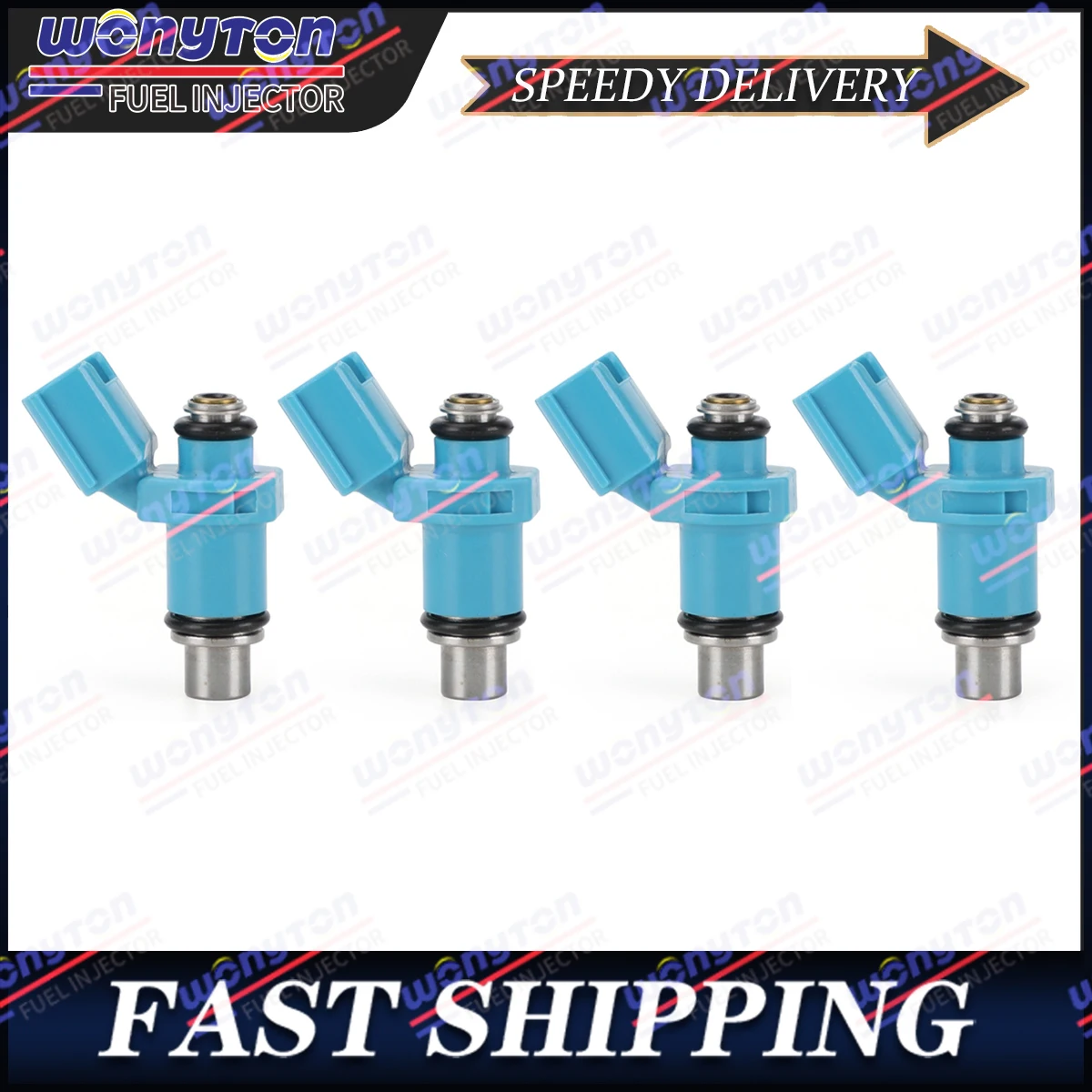 

4x Fuel Injectors 6C5-13761-00-00 For Yamaha 40-50-60 HP Fuel 50-60 HP 2 Stroke