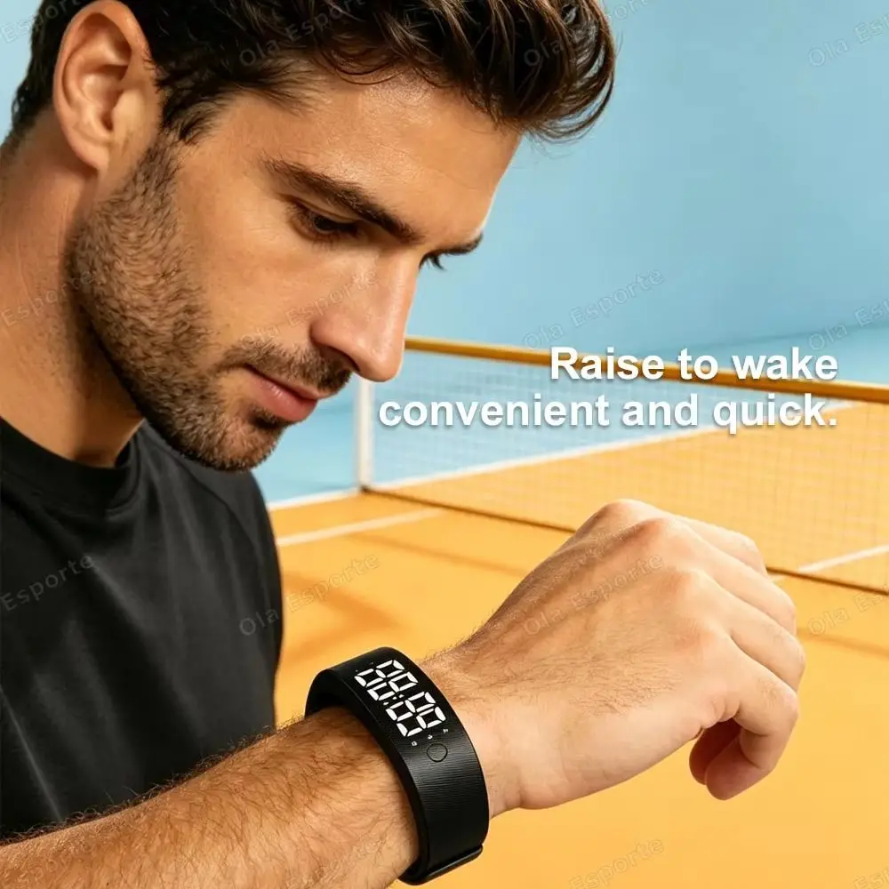 Rechargeable Fitness Bracelet Silent Vibration Comfortable Lightweight Strap Activity Pedometer Real-Time Vibration-Alert