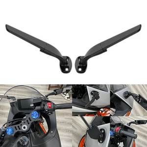 Espelho retrovisor modificado para motocicleta, acessórios rotativos ajustáveis para suzuki gsxr honda kawasaki yamaha ducati 12 principais vendas yamaha xt espelhos - №8
