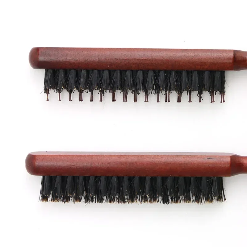 Professionele Salon Plagen Rug Haar Borstels Hout Slanke Lijn Kam Haarborstel Verlenging Kappers Styling Tools
