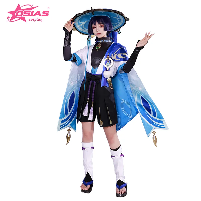 

OSIAS Wanderer Cosplay Costume Set Wanderer wig Wanderer shoes Genshin Impact Cosplay