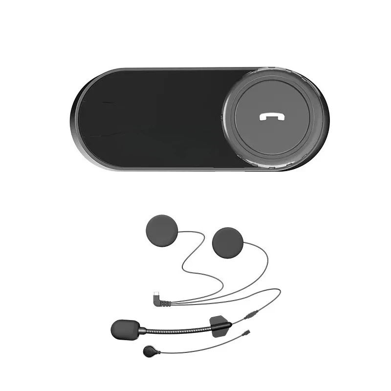 2026 Hot Sale T-COM V6 Motorcycle Helmet Bluetooth Talkie Headset Universal Pairing, BT5.1 Music Sharing/FM/IP65