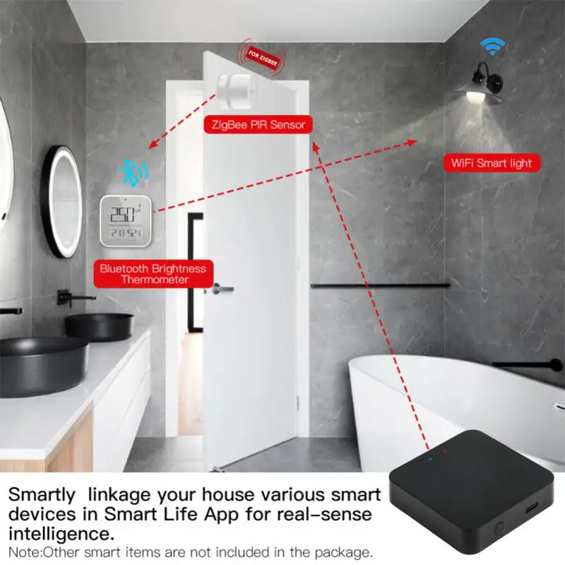 Tuya Multi-mode Smart Gateway 3.0 bluetooth-compatible Mesh Hub Smart Home Control Work With Alexa Home Smartlife