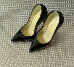 Black High Heels Model 1/6 Scale for 12