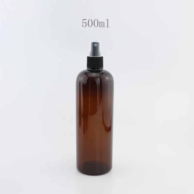 20 adet 30ml 50ml 100ml 150ml 200ml 250ml 500ml boş kahverengi sprey şişe toplu seyahat konteyner sıvılar için küçük plastik sis