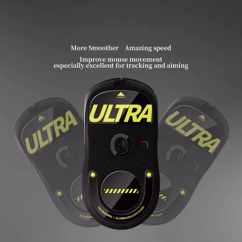 2025 New Curved Edges Mouse Feet Glass Pedal for GProX Superlight 2 Wireless Mouse Pad