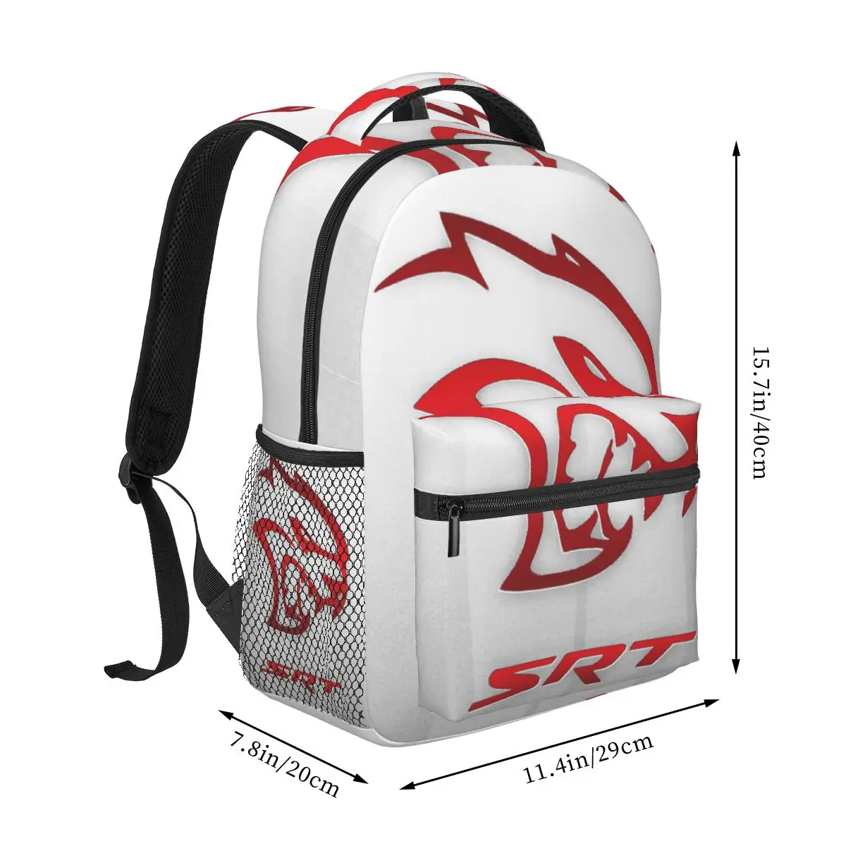 Dodge Hellcat Srt Logo Backpack Hot Sale Daypack Large Capacity Boys Girls BookBag School Bag Shoulder Bags for Men Women