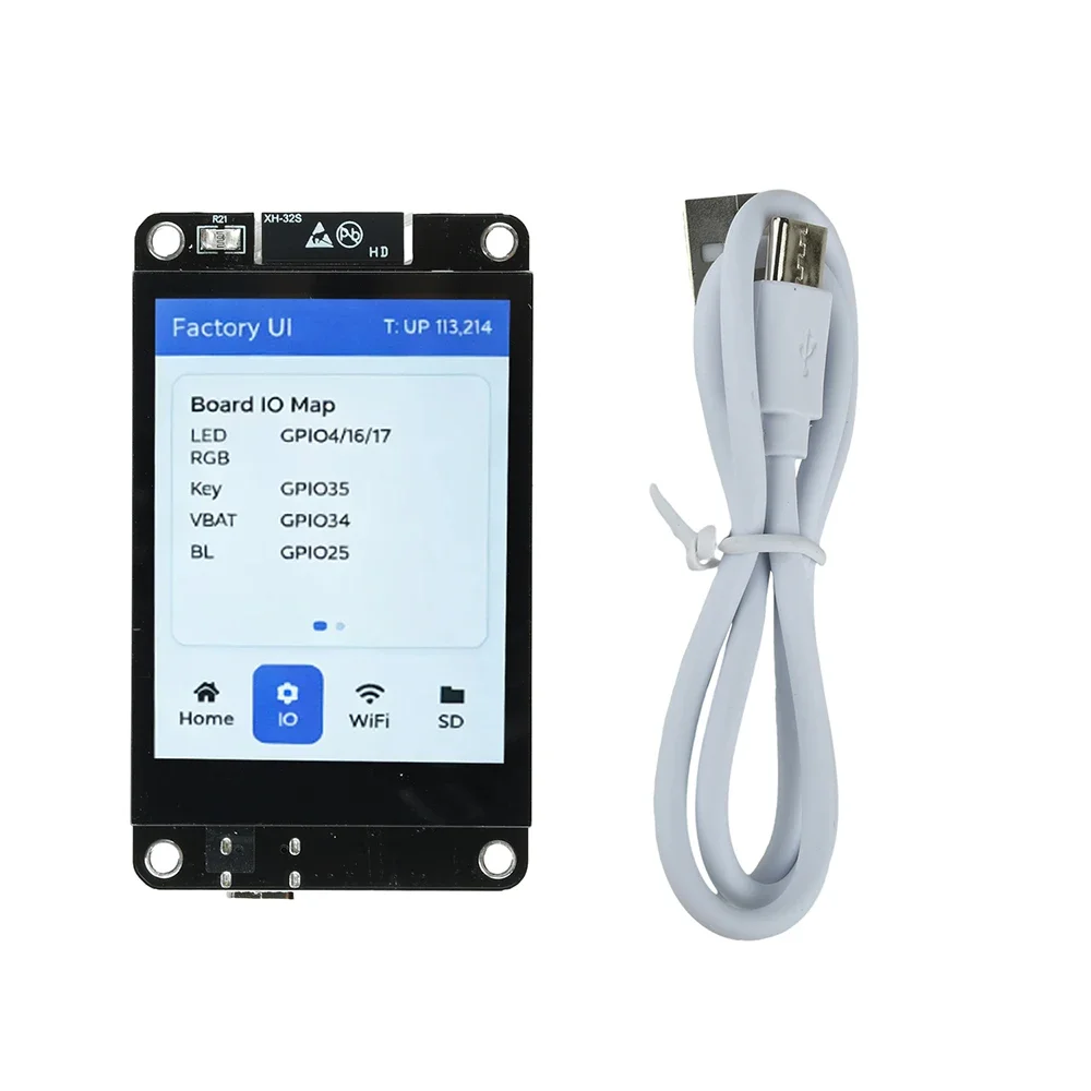 ESP32 Wifi Bluetooth Development Board with 2.8-Inch IPS Touch Screen 240x320 Resolution LVGL GUI Support for IoT Projects