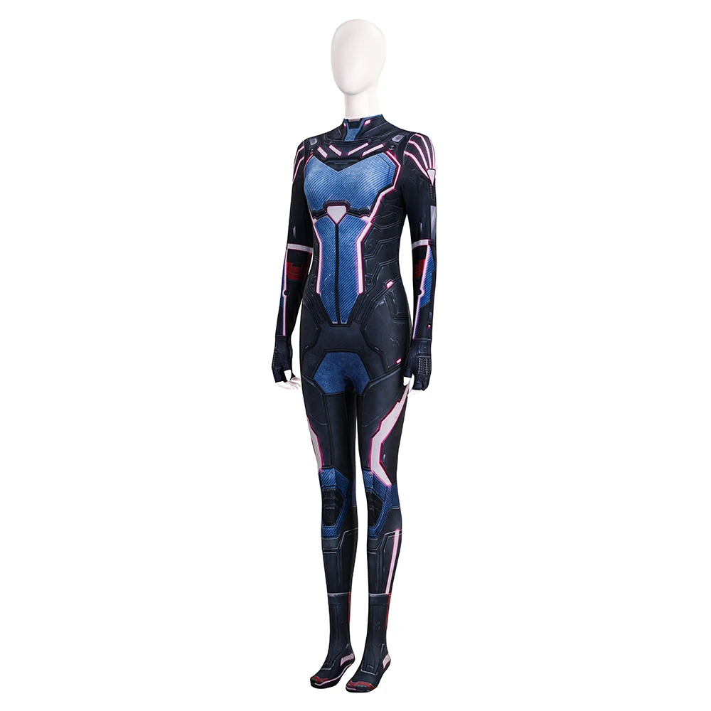 ミオコスプレ衣装女性 Disfraz ジャンプスーツの分割ハロウィンカーニバルパーティー服