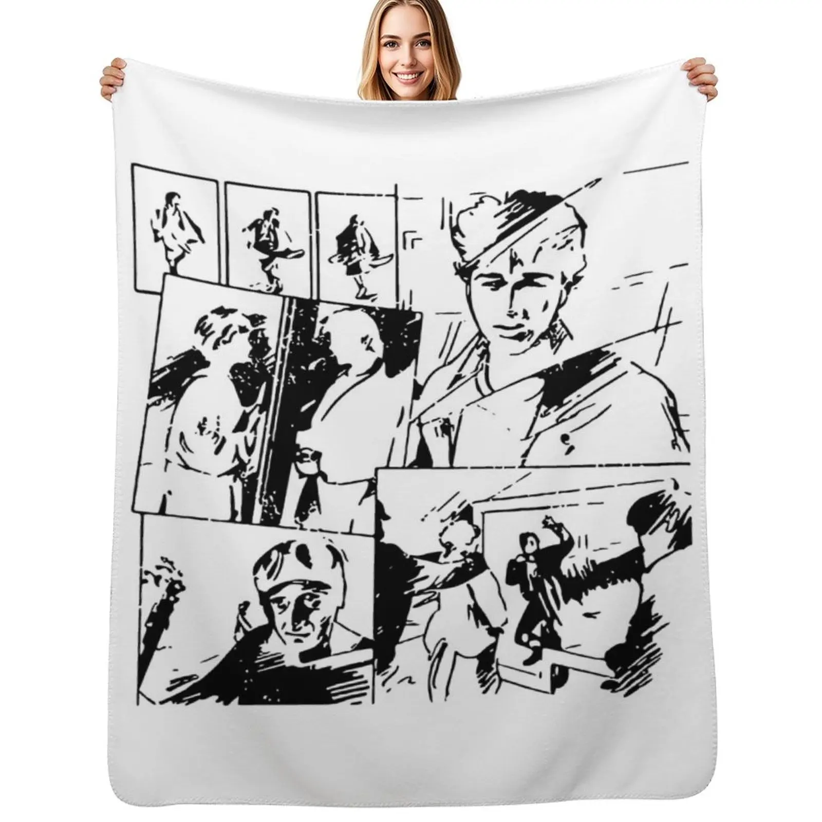 

A-ha Classic 80s Music Video Take On Me Super CooL Style Throw Blanket All Season Lightweight Soft Blanket for Bed
