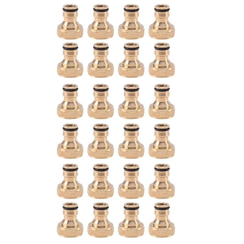 

24Pcs Garden Water Hose Pipe Fitting Tap Male Faucet Connectors, Garden Hose Quick Connect Fittings 3/24 Inch
