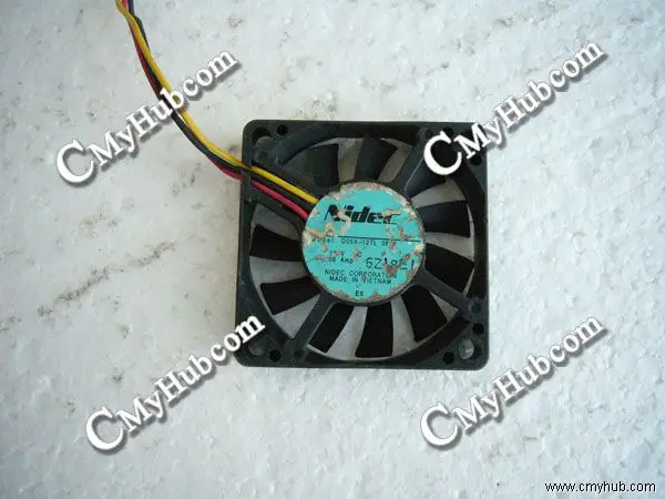 For Nidec D05X 12TL A0 DC12V 0.05A 5010 5CM 50mm 50X50X10mm 3Pin 3Wire Cooling Fan D05X-12TL A0 12TL