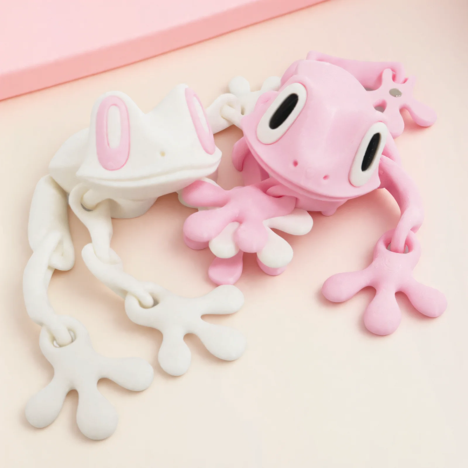 Frog Fridge Stickers Cute Desktop Magnetic Ornament 3D Printed Ornaments Home Decor Accessories
