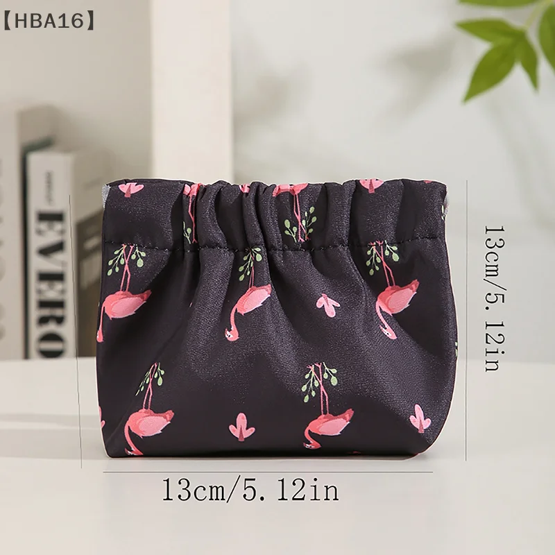 PU Simple Mini Lipstick Makeup Storage Bag Woman Key Jewelry Digital Organizer Portable Pouch Ladies Small Cosmetic Bags