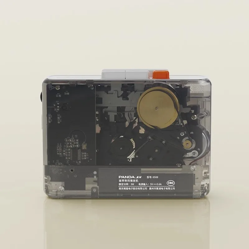 مشغل كاسيت ستيريو باندا 6508 مشغلات ريترو مشغل واحد شفاف محمول وكمان هدايا مخصصة #3