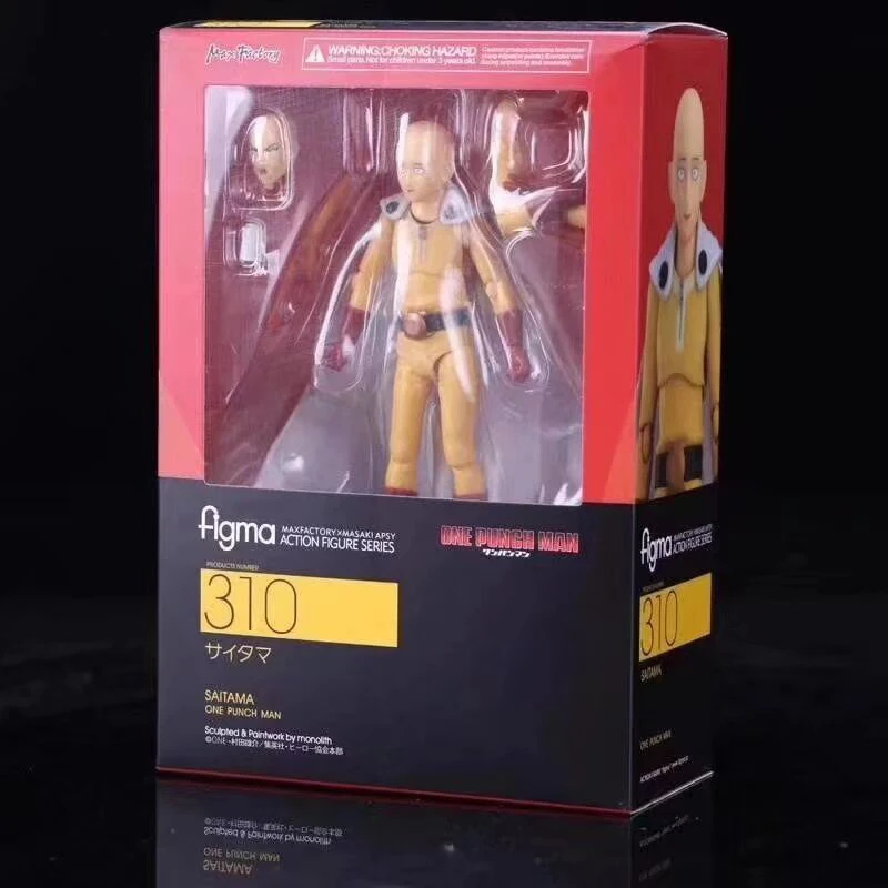 ONE PUNCH-MAN Animation periferiche Toys Saitama Figma Figure Marionette Anime Action mobile Model Ornament Statue Collection