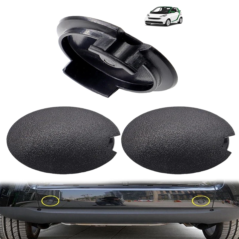 

Car Front Rear Bumper Tow Hook Eye Coupler Trailer Cover Cap Plug A4518150122; 4518850122C22A For Smart Fortwo W451 2007-20 R1E2