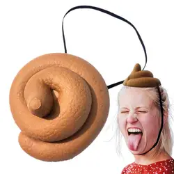 Funny Joke Tricky Toys Realistic Shit Fake Turd Hat Prank Toys Turd Gag Gift