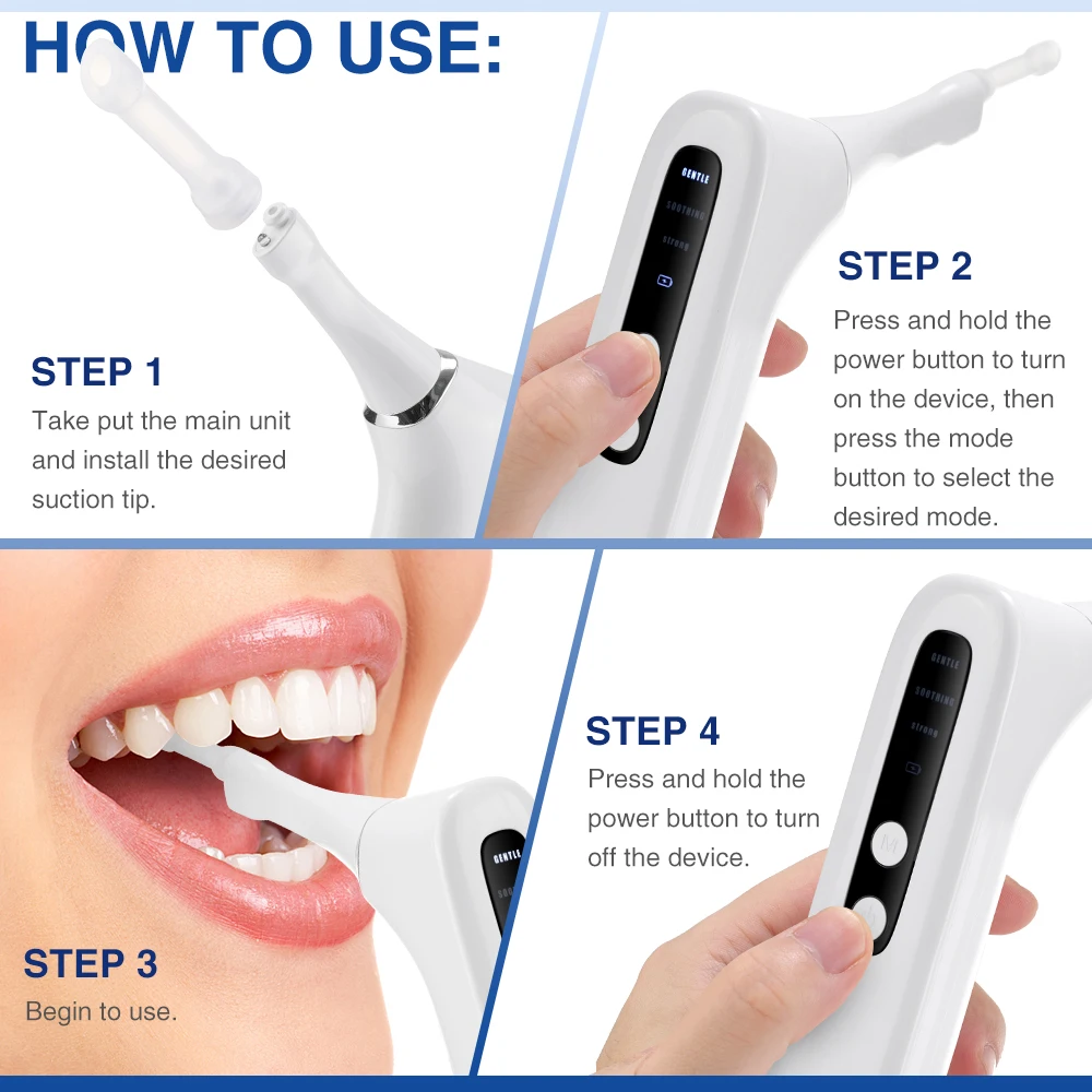 Electric Tonsil Stone Remover Tool 3 Suction Modes Built-in LED Light address bad breath Oral Fresh Care Tonsil Cleane Tool