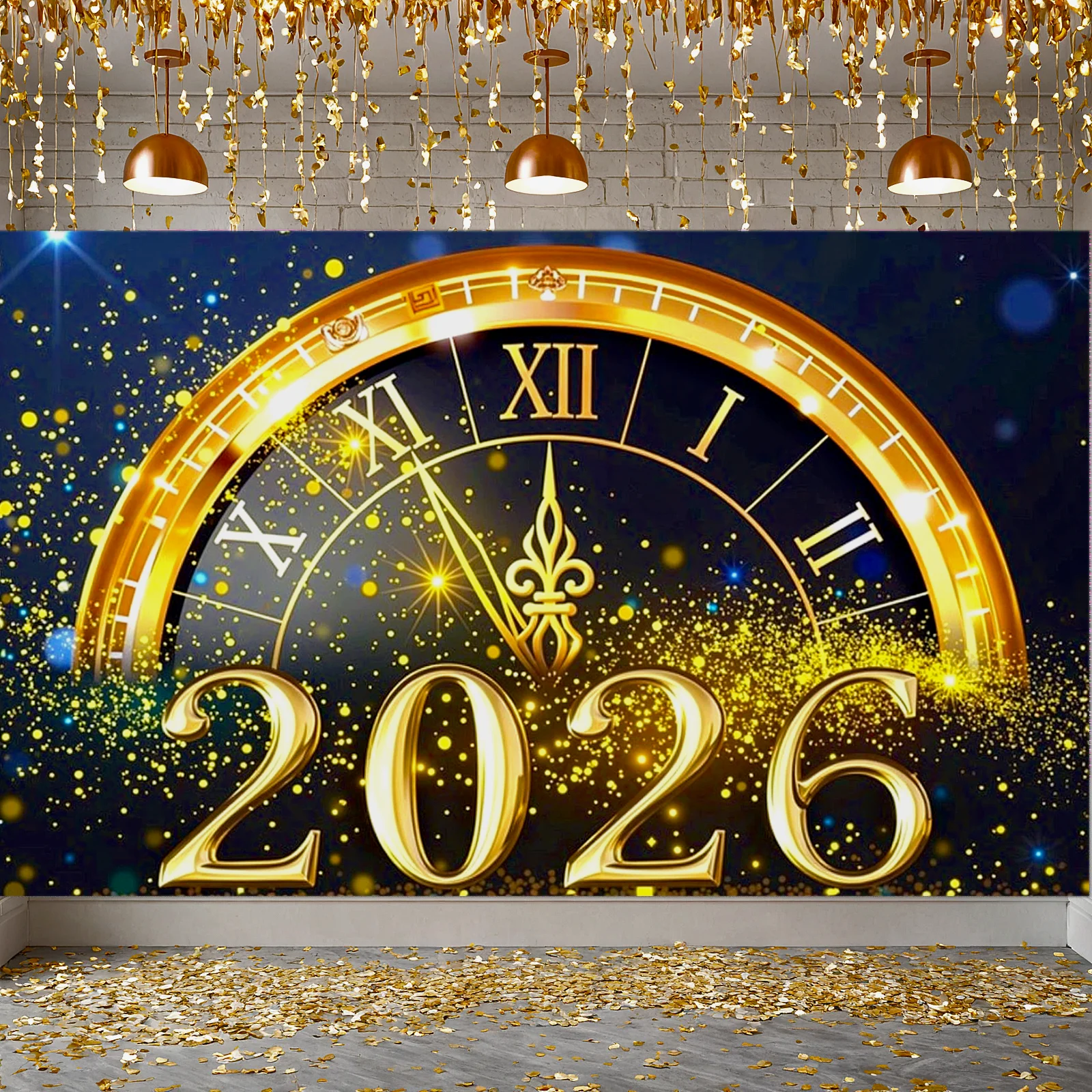 2026 Frohes Neues Jahr Thema Party Hintergrund Banner Neujahr Feiern Familie Party Dekoration Foto Hintergrund Dekoration