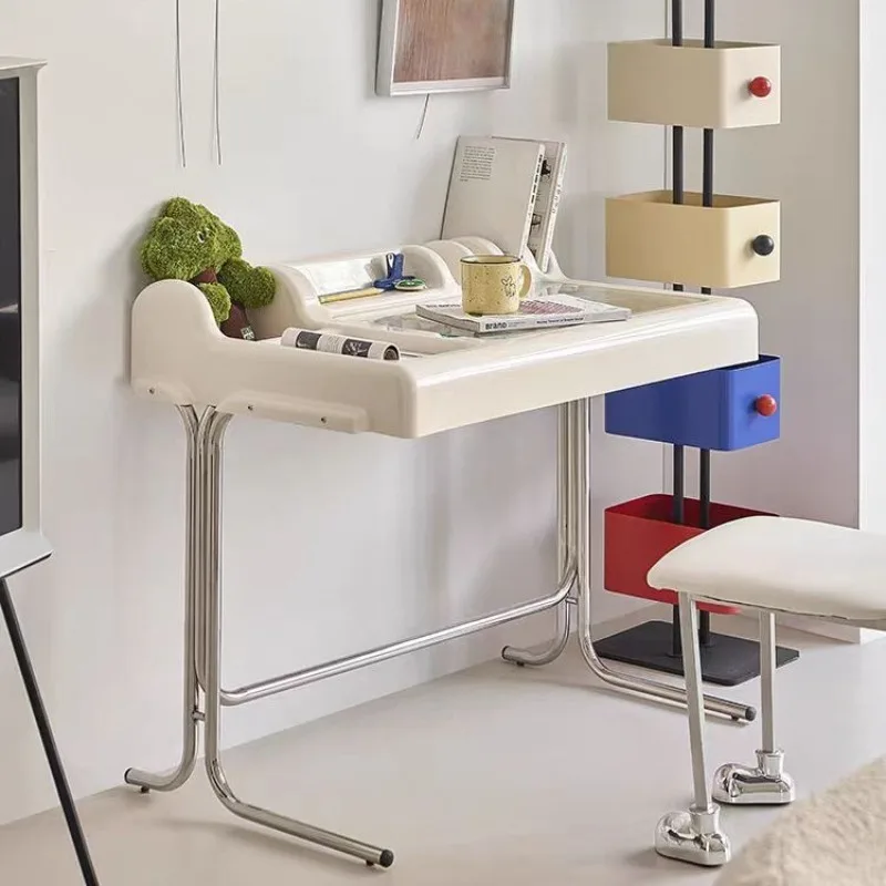 Desk Cream Style Office Computer Desk Household Bedroom Makeup Storage Table