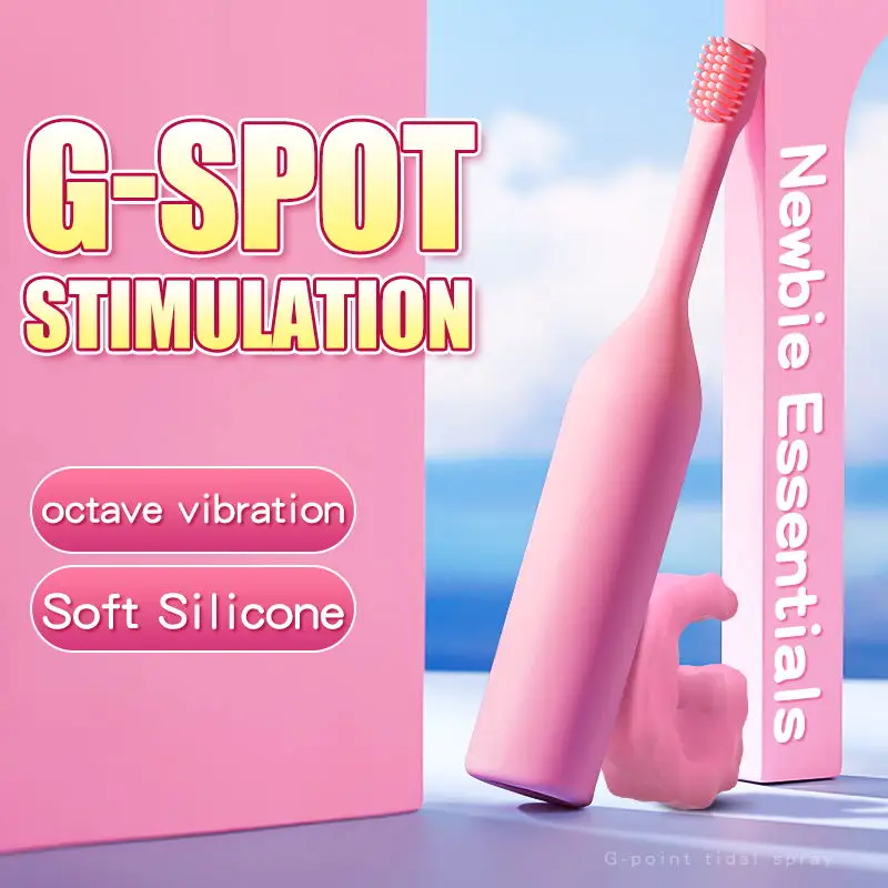 Toothbrush Hand Held Vibration Bouncing Egg For Women Clitoris    G-Spot massager couple Vagina masturbation Powerful thrusting