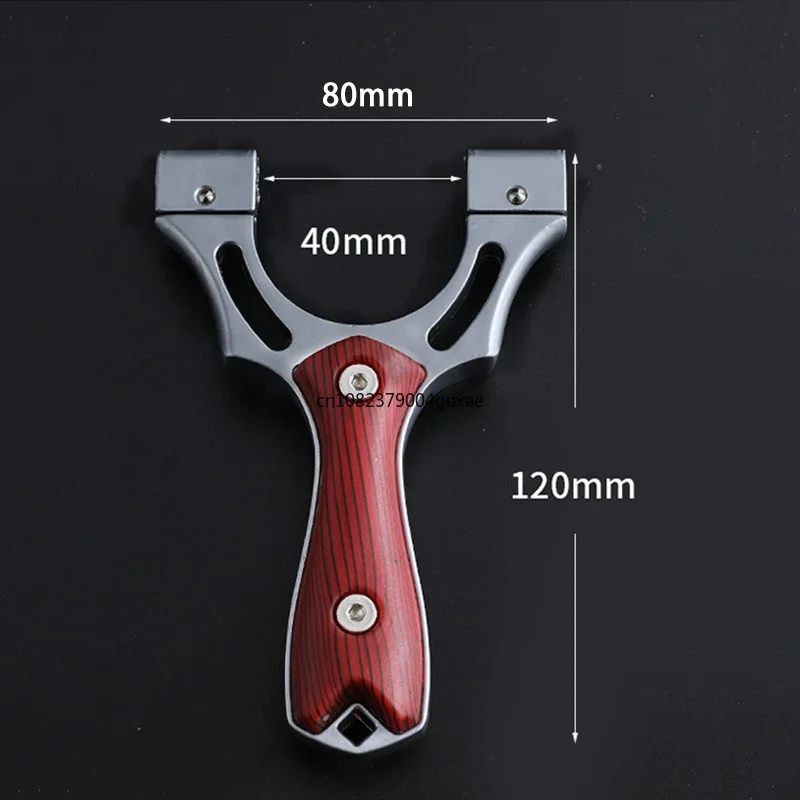 Stainless Steel Slingsshot Quick Press Installation Rubber Band Wooden Grip Outdoor Hunting Shooting Hunting Acessories