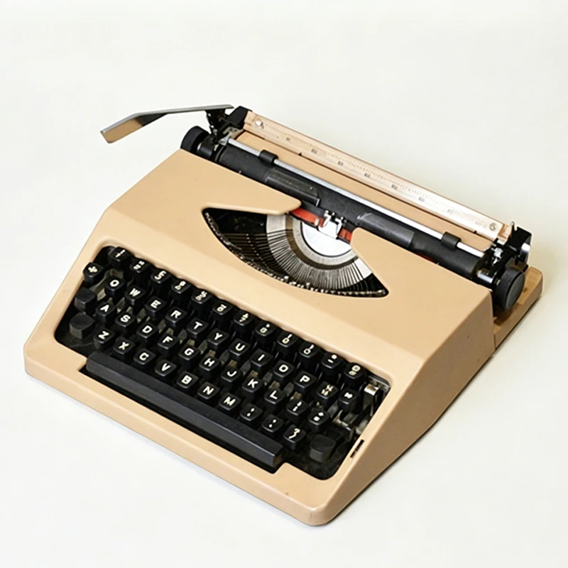 6BVQHero Typewriter Mechanical English Keyboard, Vintage Collectible, Artistic Gift, Vintage Mechanical Typewriter