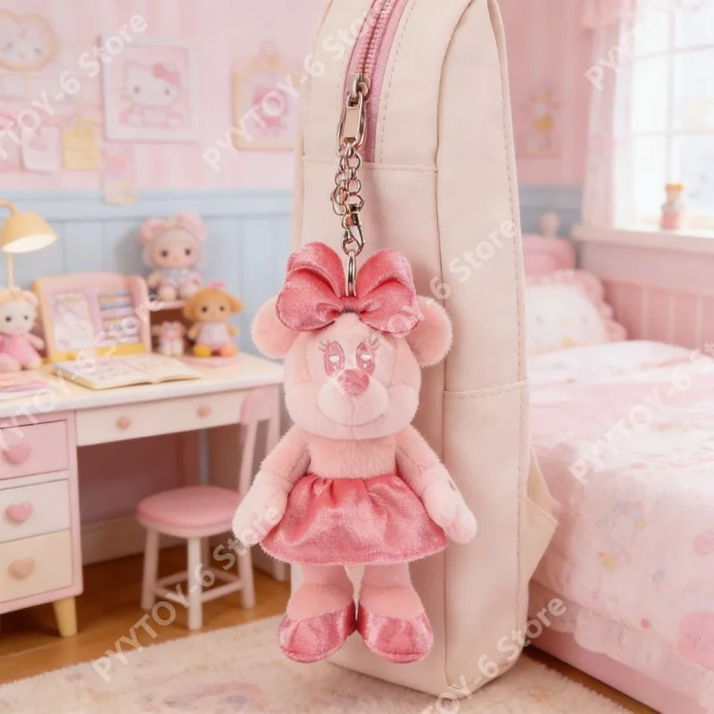 

Disney Genuine 18cm Minnie Love Confession ACG Pendant Exquisite Doll Pendant Backpack Keychain Birthday Gift Daily Portable