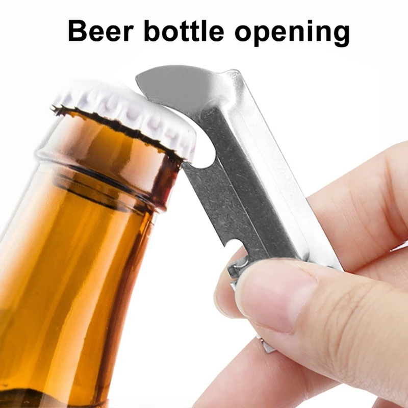 BEAU-Polished Stainless Steel Can Opener Foldable Easy And Manual Strong Practicality For Drinks Wine Foldable Can Opener