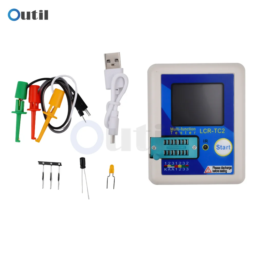 LCR-TC2 LCR-TC3 TC-T7-H Verbeterde Hoge Precisie Diode Triode Capaciteit Meter Esr Tft Backlight Transistor Tester Lcr Meter