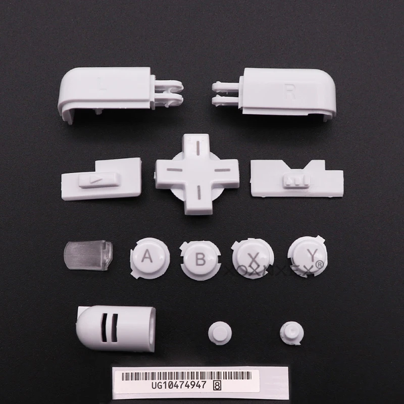 XOXNXEX 1Set Replacement A B X Y L R D Pad Cross Button Full Button Set For DS Lite NDSL Buttons For DS Lite For NDSL Console