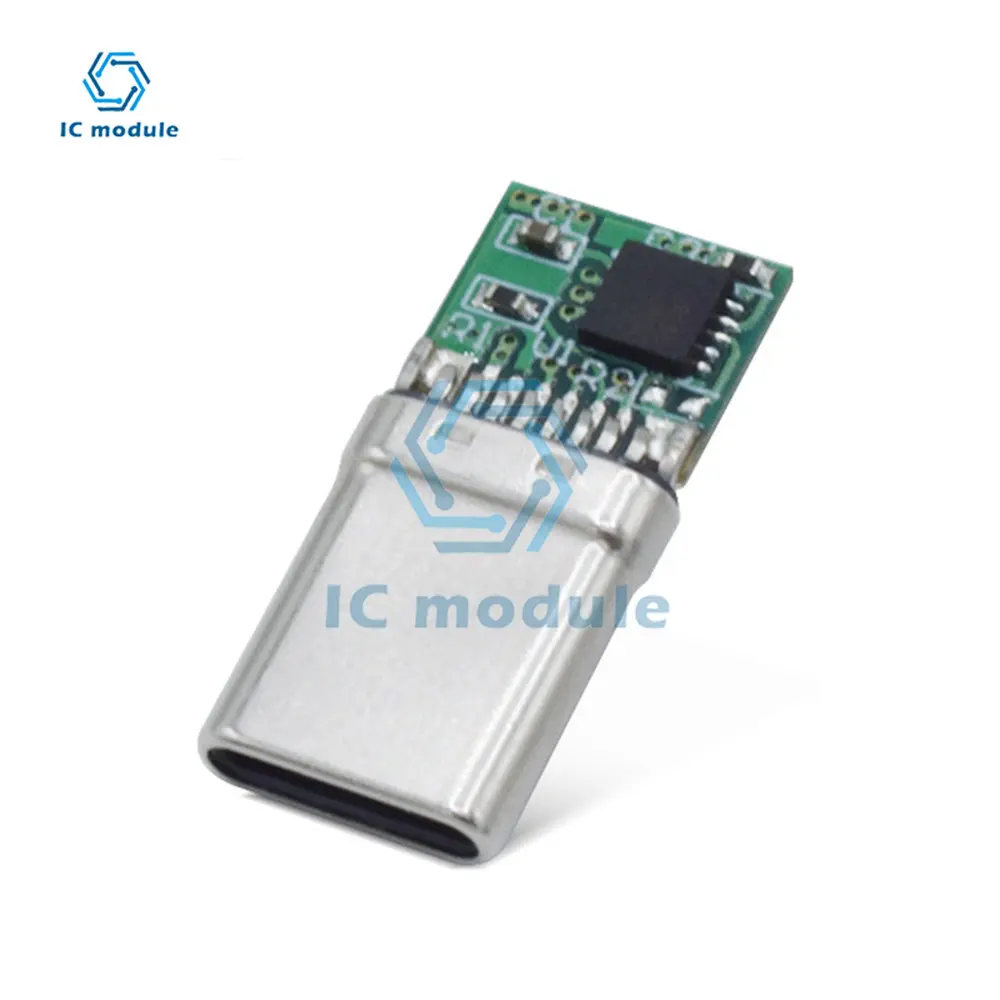 Type-C To DC Male PD Decoy 9V/12V/15V/20V QC/PD Decoy Board Fast Charge with Chip for Notebook Computer QC4 Charge Connector