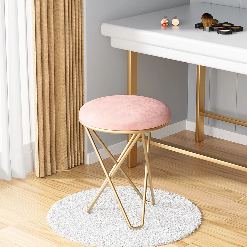 Nordic Stool Makeup and Dressing Stools Dressing Table Stools Female Bedroom Chair Round Stool Changing Shoes At Home Doorstep