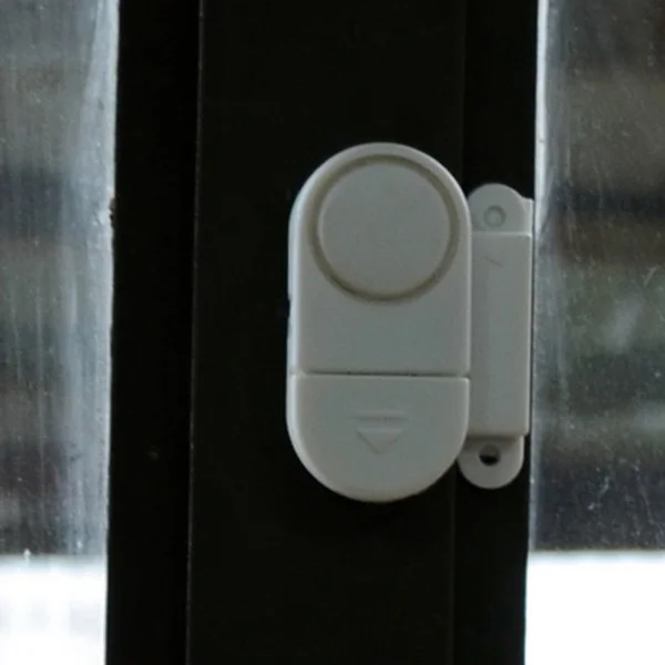 

White Wireless Door Window Entry Alarm Security Bell Magnetic Sensor Home Office 90Db Loud 3Ag13 Included On Off