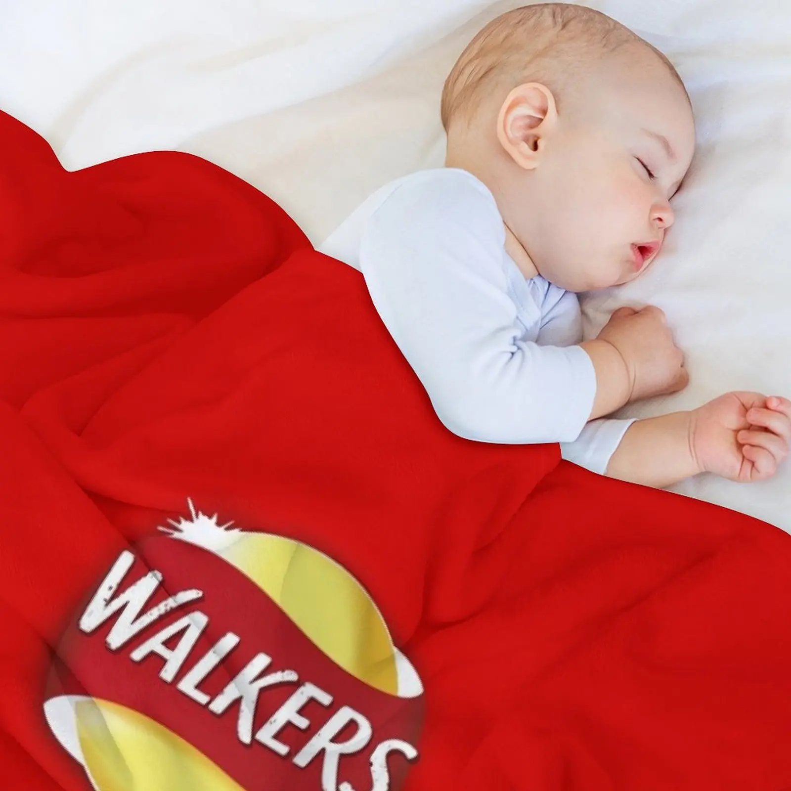 Walkers Ready Salted Crisps design Throw Blanket Summer Beddings Flannel Fabric Blankets Sofas Of Decoration Blankets